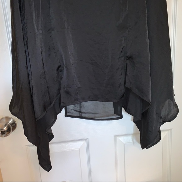 FYLO Satin Batwing Waterfall Cape Top Gothic Style - Picture 4 of 10